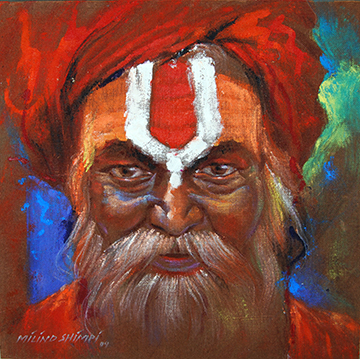 The Sadhu — a portrait painted with long, unhurried attention